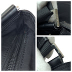 Prada Tessuto Black Silver Nylon Shoulder — view 5