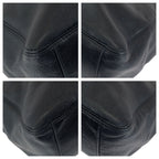 Chanel Vintage CC Logo Black Caviar Leather Marble Chain Tote Shoulder — view 3