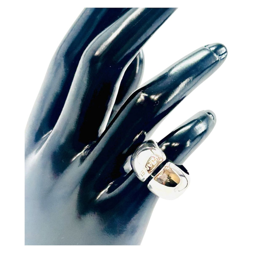 Chanel Logo 925 Sterling Silver Ring