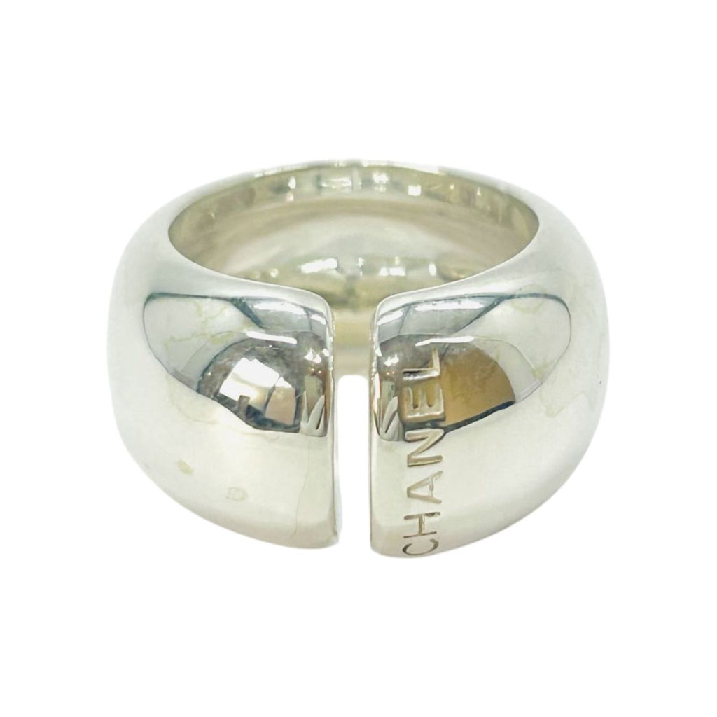 Chanel Logo 925 Sterling Silver Ring