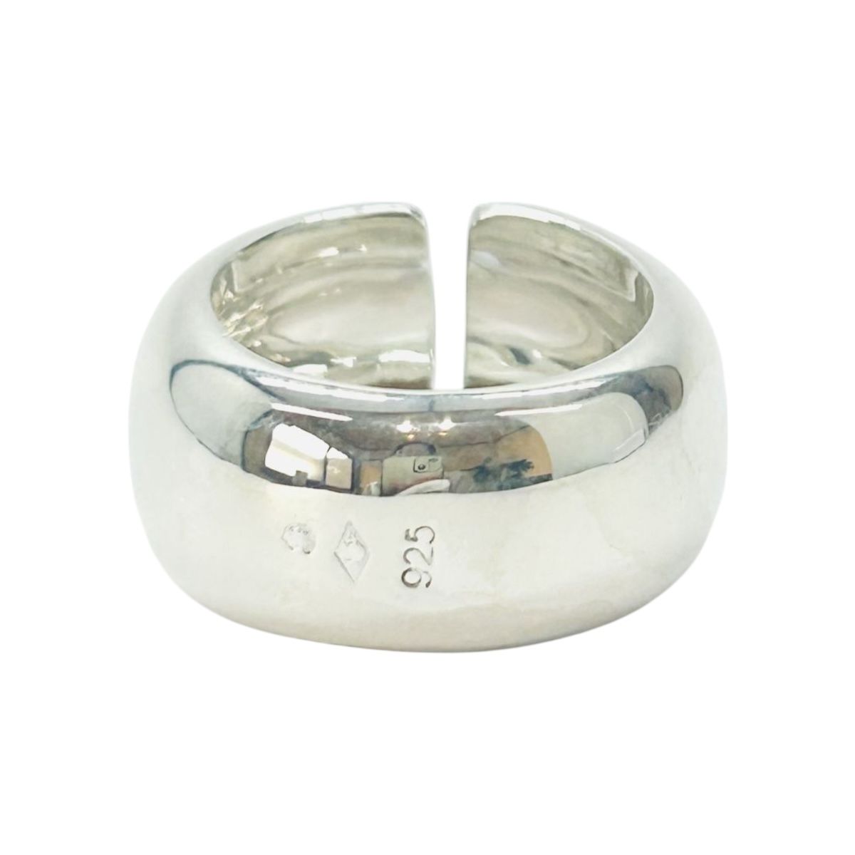 Chanel Logo 925 Sterling Silver Ring