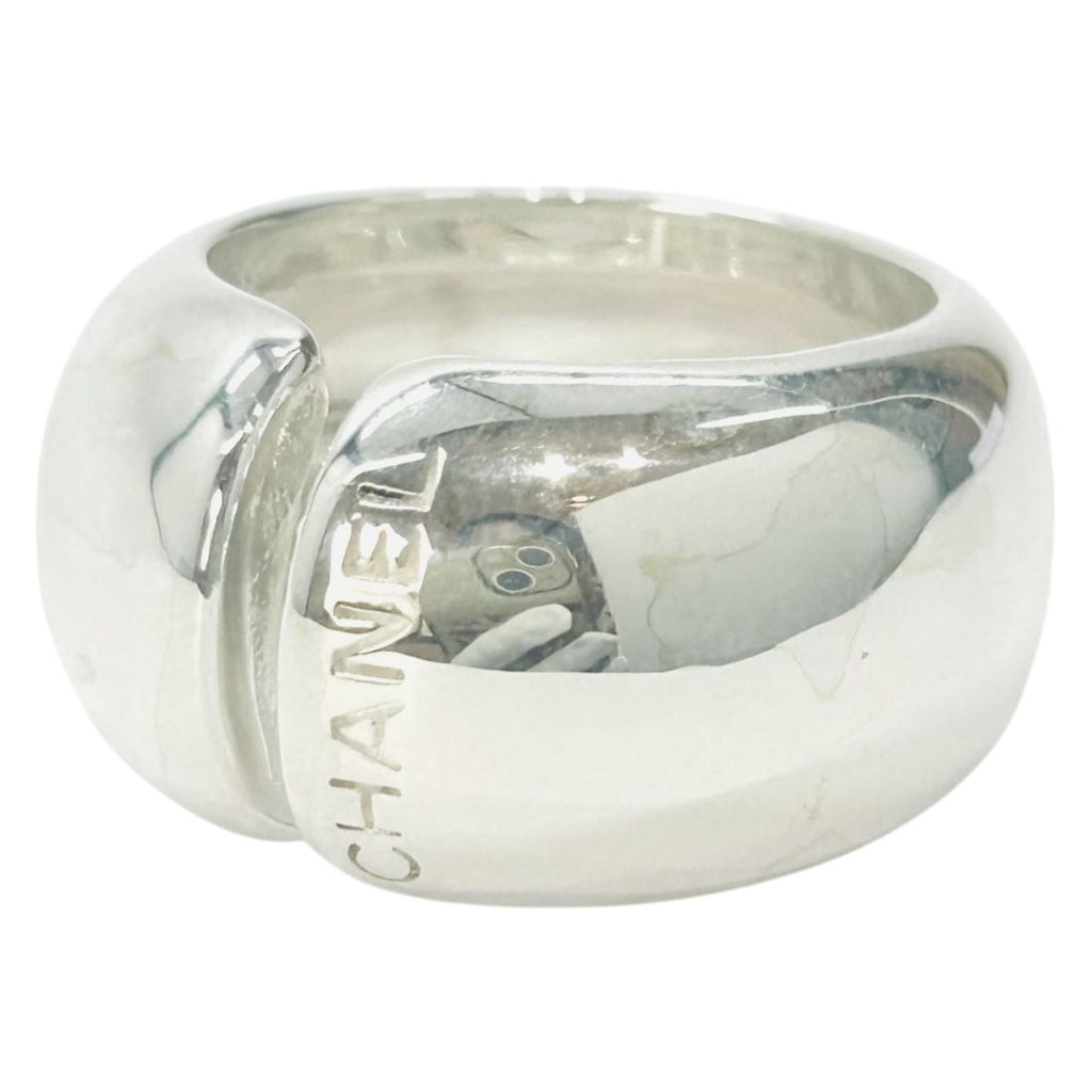 Chanel Logo 925 Sterling Silver Ring