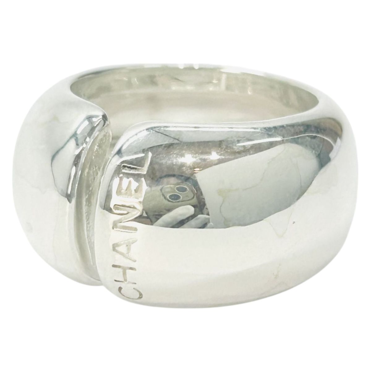 Chanel Logo 925 Sterling Silver Ring