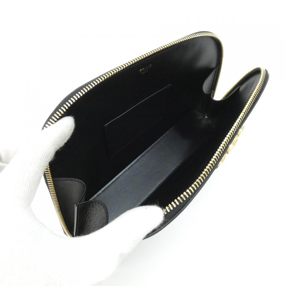 Celine Triomphe Pouch Black — view 5