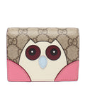 Gucci Bifold Wallet GG Supreme Canvas Mini Animal