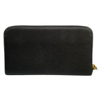 Prada Wallet Black Zip Around Leather — view 2