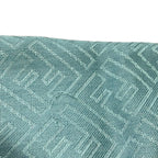 Fendi Shawl Zucca Pattern Light Blue Wool Silk Scarf — view 4