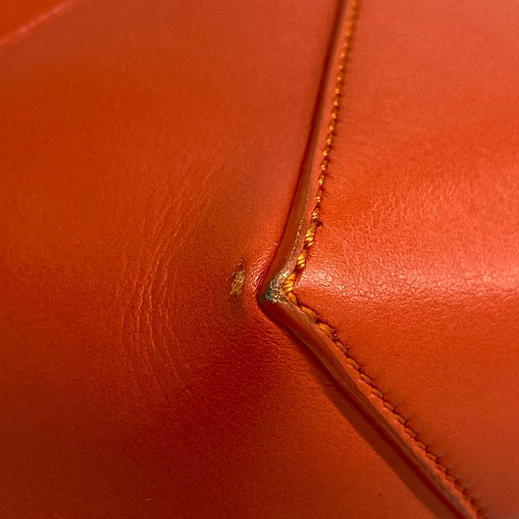 Loewe Tote Puzzle Fold Mini Orange Folding Leather — view 6