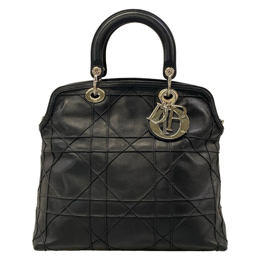 Dior Handbag Granville Black Leather
