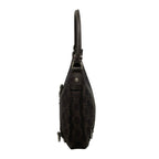 Gucci Shoulder Bag Abbey Dark Brown Beige Leather — view 4