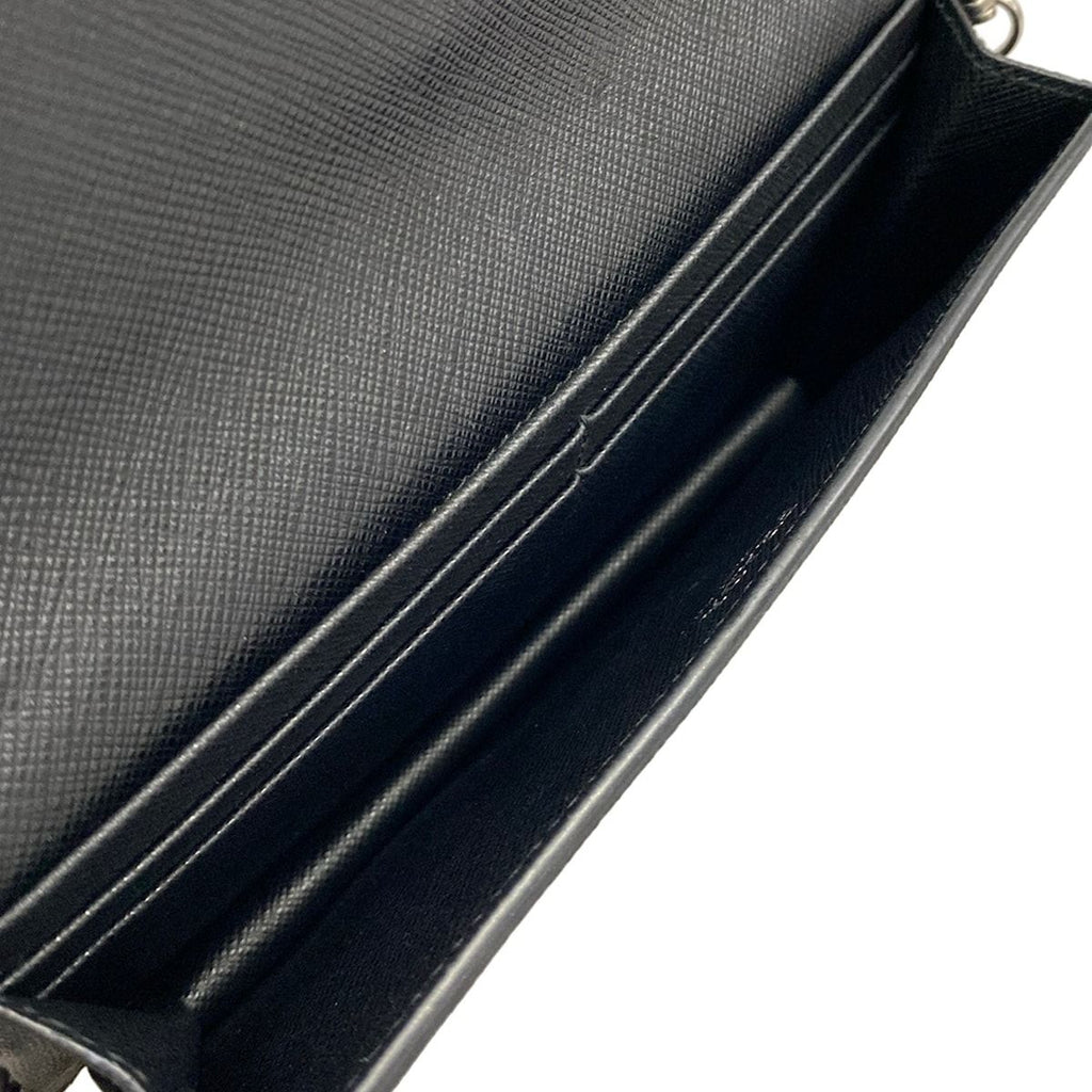 Prada Shoulder Bag Black Chain Leather — view 7