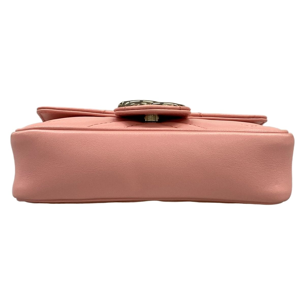 Gucci Shoulder Bag GG Marmont Pink Chain Leather — view 5