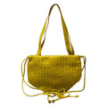Bottega Veneta Shoulder Bag Intrecciato Yellow Leather