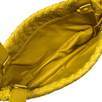 Bottega Veneta Shoulder Bag Intrecciato Yellow Leather — view 7