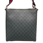 Gucci Shoulder Bag GG Plus Supreme Dark Gray Leather — view 3