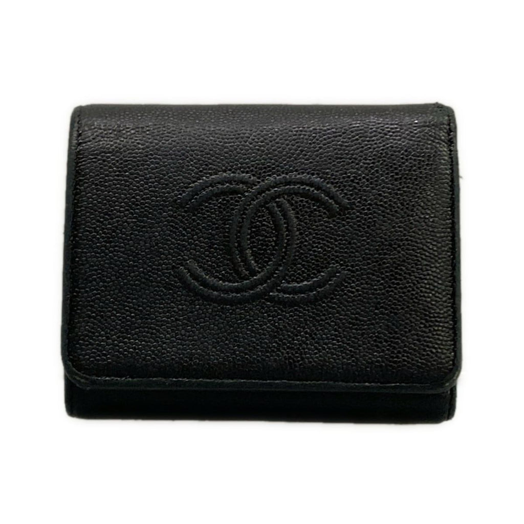 Chanel Trifold Wallet Black