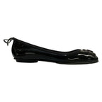 Chanel Flat Shoes 37.5 C Black CC Logo Ribbon Leather Lambskin — view 4