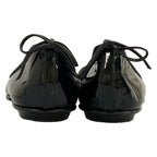 Chanel Flat Shoes 37.5 C Black CC Logo Ribbon Leather Lambskin — view 6