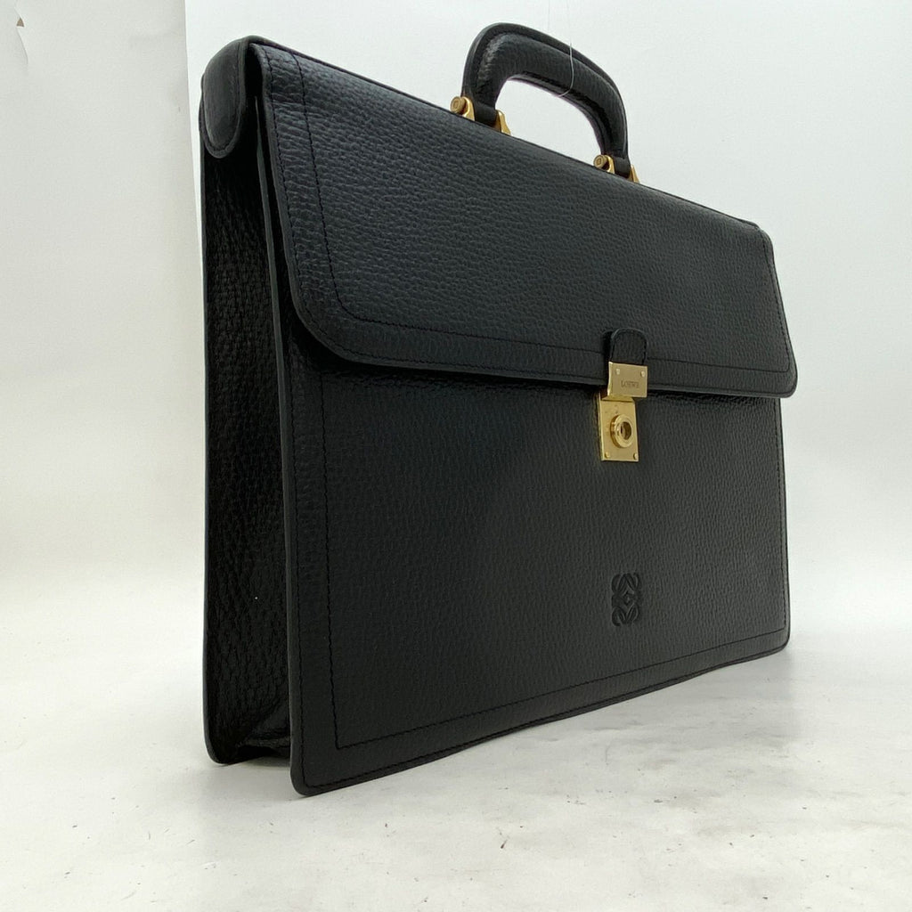 Loewe Briefcase Hand Business Anagram Grained Leather — view 3