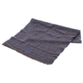 Chanel Cashmere Blend Tweed CC Logo Scarf Charcoal Gray Navy