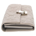 Louis Vuitton Monogram Empreinte Portefeuille Sarah Metis Long Flap Wallet Blue — view 3
