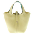 Hermes Picotin Lock PM Eclat Jaune Poussin Mint Taurillon Clemence Silver