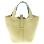Hermes Picotin Lock PM Eclat Jaune Poussin Mint Taurillon Clemence Silver