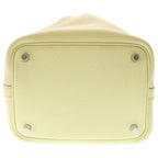 Hermes Picotin Lock PM Eclat Jaune Poussin Mint Taurillon Clemence Silver — view 4
