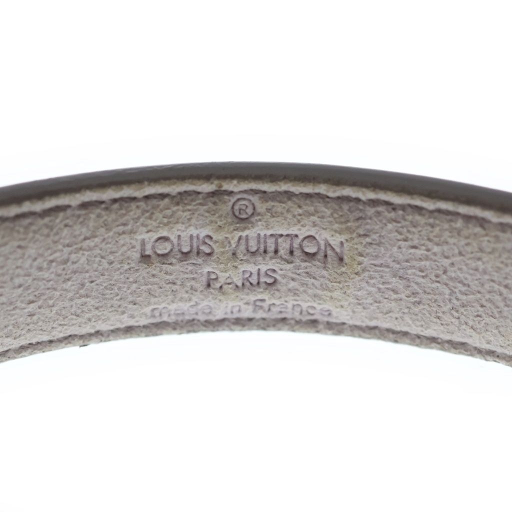 Louis Vuitton Bracelet Luck Monogram Flower Leather Silver Purple — view 5