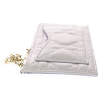 Dior Monsieur Cannage Fragment Case Card Coin Light Purple Leather Gold — view 3