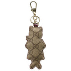 Gucci Key Charm Higuchi Yuko Cat Bow BO Bag Key Ring Key Holder Pink Leather — view 2