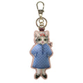 Gucci Key Charm Higuchi Yuko Cat Bow BO Bag Key Ring Key Holder Pink Leather