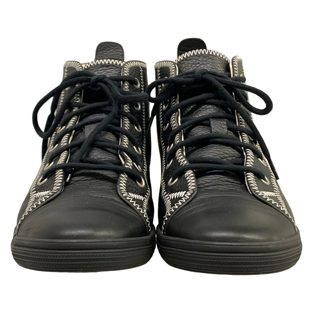 Chanel Sneakers Black High Cut Leather — view 5