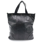 Bottega Veneta Intrecciato Tote Black Leather
