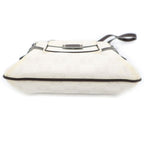 Loewe Anagram Shoulder Bag White Brown Leather Silver — view 4