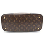Louis Vuitton Monogram Flandrine 2-Way Shoulder Bag Tote Brown Black Noir — view 4