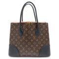 Louis Vuitton Monogram Flandrine 2-Way Shoulder Bag Tote Brown Black Noir