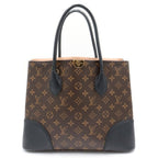 Louis Vuitton Monogram Flandrine 2-Way Shoulder Bag Tote Brown Black Noir