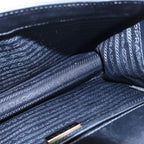 Prada Saffiano Leather Shoulder Bag Black — view 5