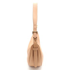 Prada Demil Large Cross Belt Bag Beige Leather Gold — view 3