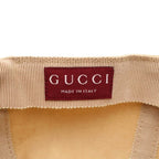 Gucci Logo Embroidery 6 Panel Baseball Cap Hat Beige — view 7