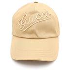 Gucci Logo Embroidery 6 Panel Baseball Cap Hat Beige — view 4