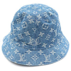 Louis Vuitton Monogram Essential Reversible Bucket Hat Indigo — view 2