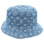 Louis Vuitton Monogram Essential Reversible Bucket Hat Indigo — view 3