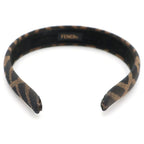 Fendi Zucca Pattern Headband Brown — view 2