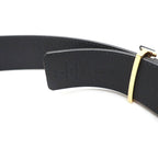 Louis Vuitton Ceinture LV Optic Leather Belt Black Gold — view 5