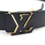Louis Vuitton Ceinture LV Optic Leather Belt Black Gold — view 4