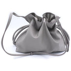Loewe Flamenco Leather 2-Way Shoulder Handbag Gray — view 2