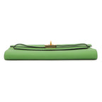 Hermes Kelly Wallet Long to Go Vert Yucca Gold — view 3