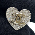 Chanel Earrings CC Logo Rhinestone — view 6